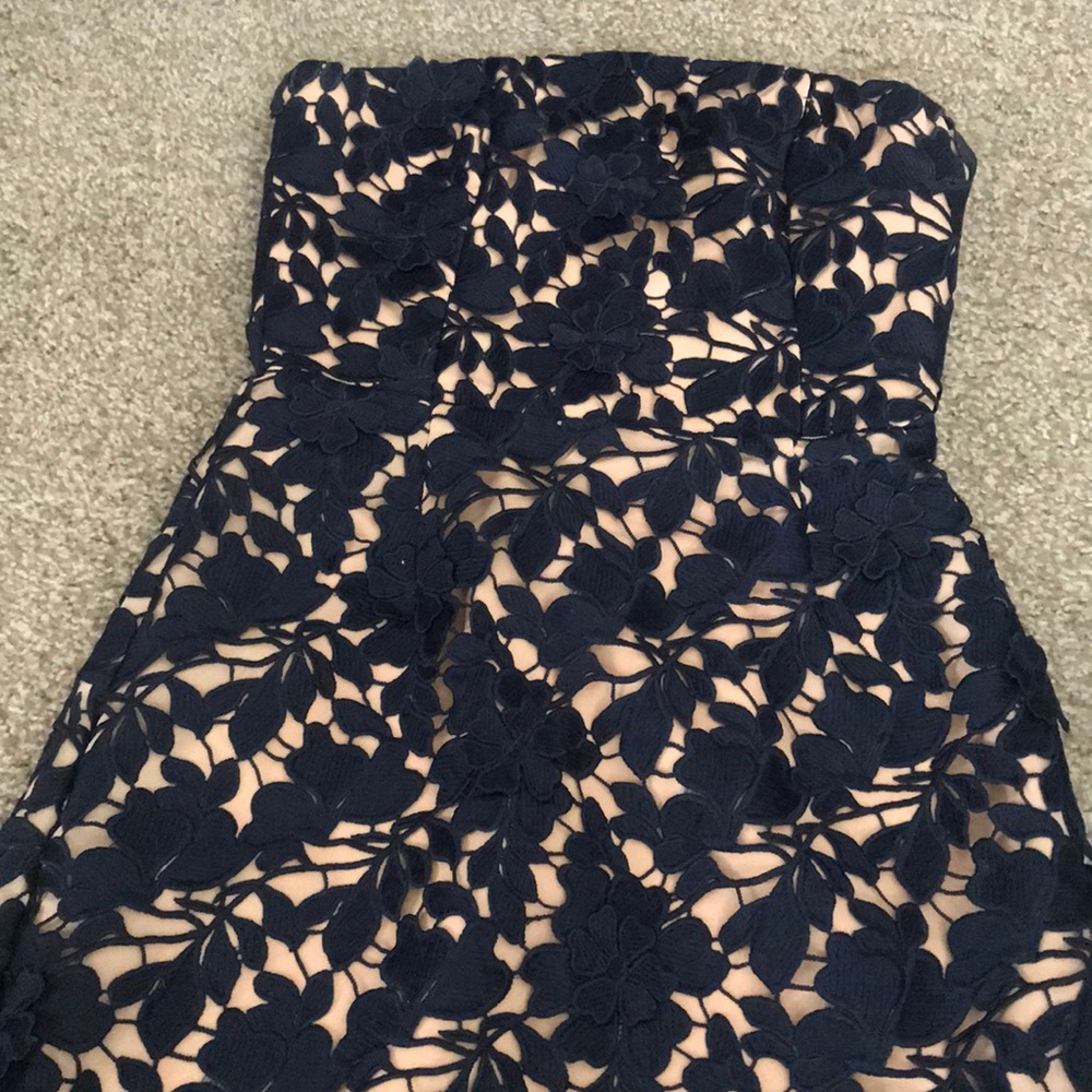 Navy blue lace dress